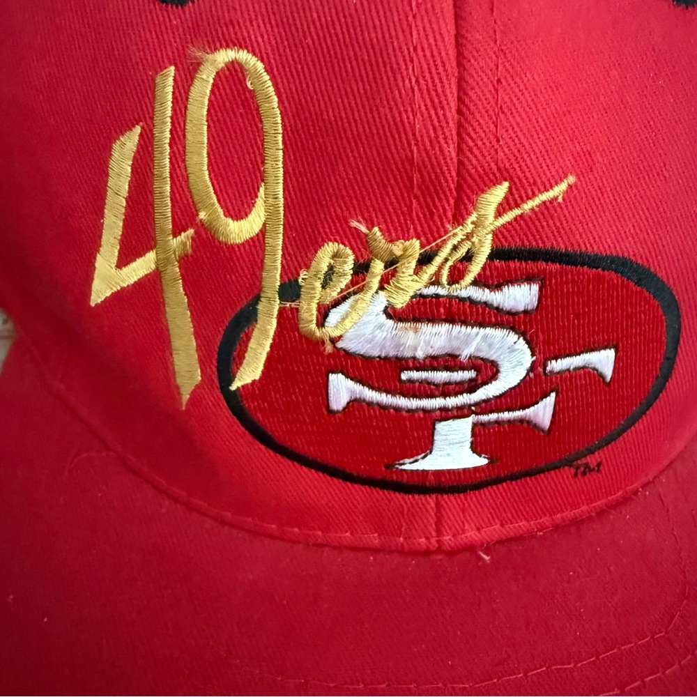 San Francisco 49ers Hat Snapback Baseball‎ Cap Team NFL Red Stitched Football - Picture 2 of 8